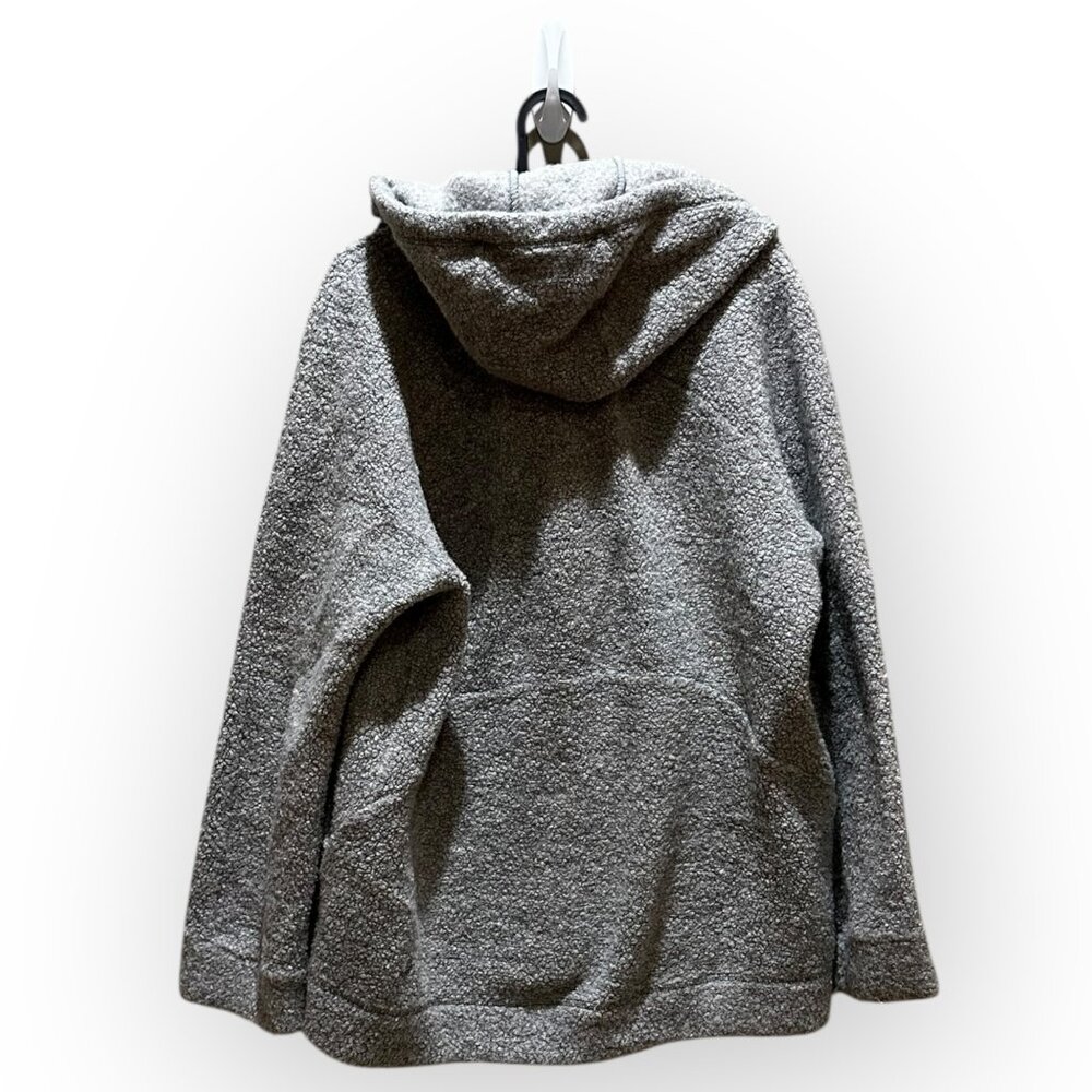 Lululemon So Sherpa Hooded Jacket Wool Blend Grey - Picture 3 of 5